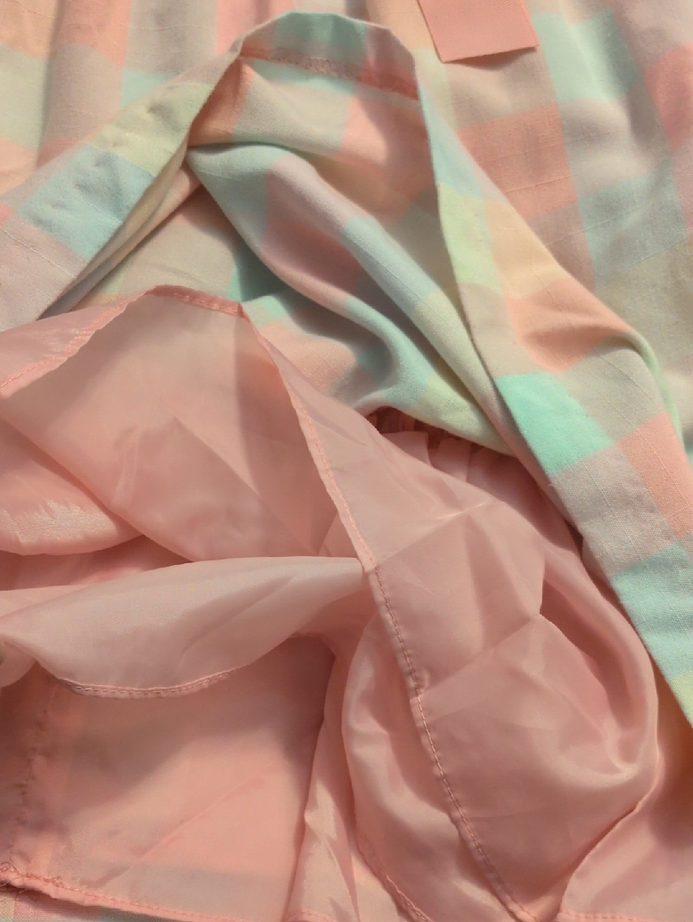 Bonnie Jean Pale Pink Satin Dress Lining - Picture 5 of 6